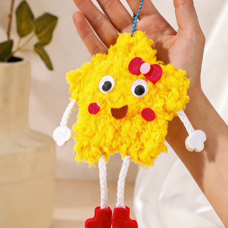 DIY Yarn Hanging Ornament Kit | Kids Educational Craft Set (6 Designs) | Felt & Wool Handmade Pendant Toys for Early Learning & Parent-Child Activity