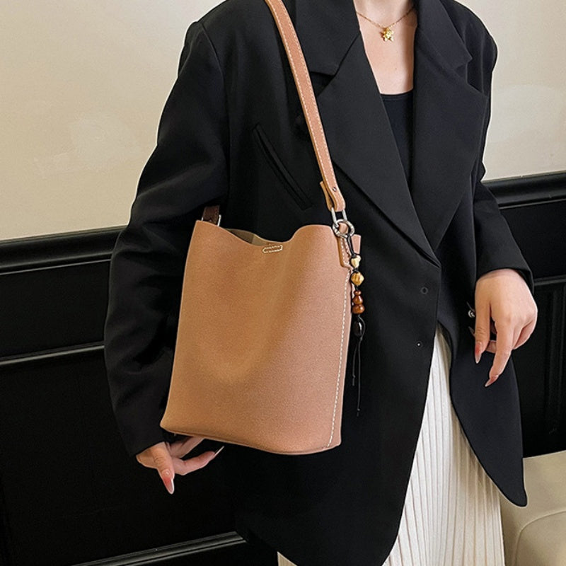 DIY Suede Shoulder Bag Kit for Beginners | Handmade Crossbody Tote Bag Sewing Craft Set with Video Tutorial
