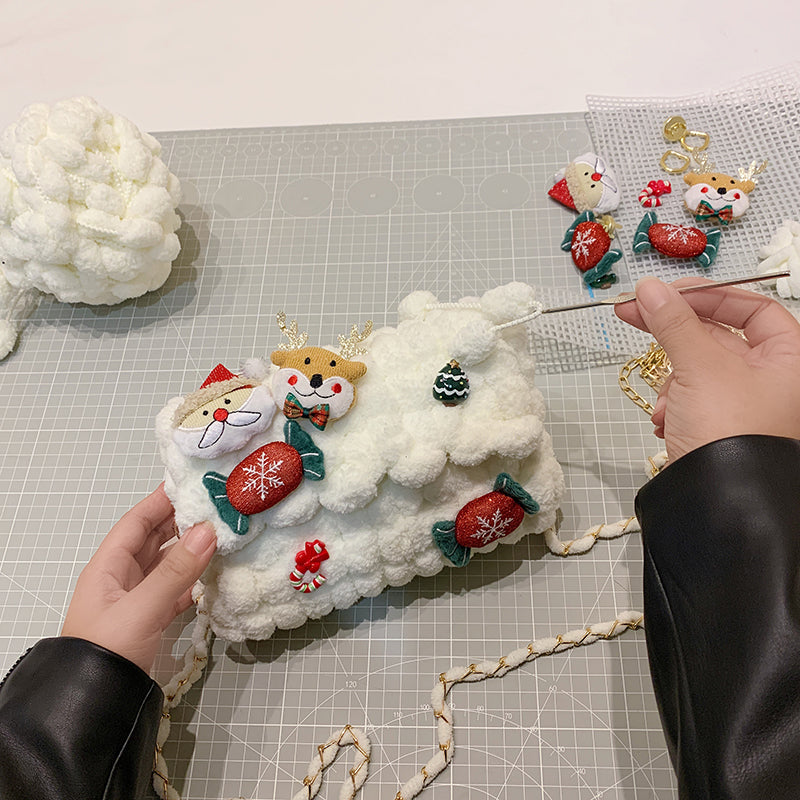 DIY Crochet Shoulder Bag Kit for Beginners – Handmade Crossbody Handbag Craft Kit with Video Tutorial