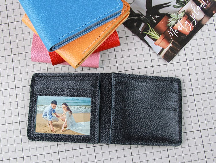 DIY Genuine Leather Bi-Fold Wallet Kit – Handmade Full Grain Leather Craft Set for Beginners