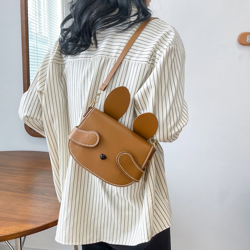 DIY PU Leather Crossbody Bag Kit for Beginners – Handmade Shoulder Purse Sewing Kit with Pre-Cut Pieces & Video Tutorial