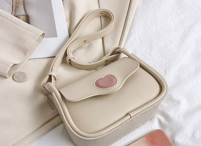 DIY PU Leather Handbag Kit for Beginners – Pre-Cut & Pre-Punched Shoulder Bag Sewing Kit with Video Tutorial, Handmade Gift Craft Set