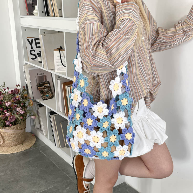 DIY Fabric Tote Bag Kit for Beginners | Handmade Shoulder Bag Sewing Craft Set with Video Tutorial | Lightweight Everyday Tote Bag