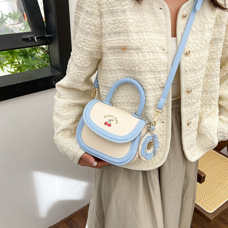 DIY PU Leather Shoulder Bag Kit for Beginners – Handmade Crossbody & Handbag Sewing Kit with Pre-Cut Materials and Video Tutorial