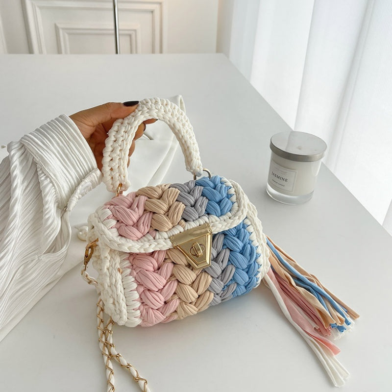DIY Cotton Crossbody Bag Kit for Beginners | Handmade Shoulder & Tote Bag Sewing Craft Set with Video Tutorial