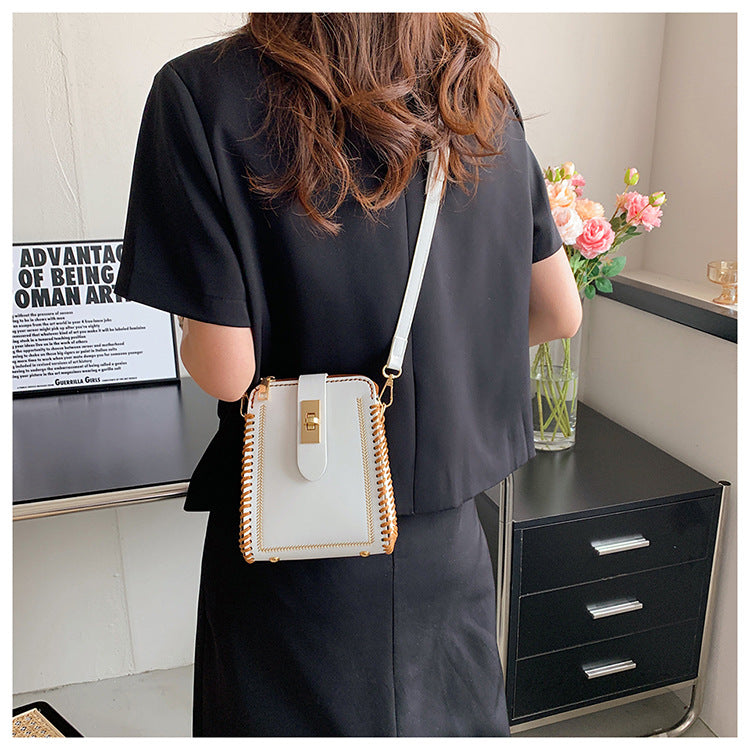 DIY PU Leather Crossbody Bag Kit for Beginners – Handmade Shoulder Bag Sewing Kit with Pre-Cut Materials & Video Tutorial