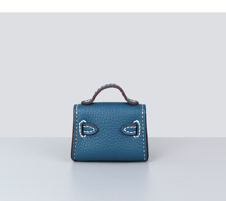 DIY Mini Leather Bag Charm Kit – Beginner Cowhide Bag Pendant & Handmade Gift
