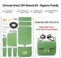 DIY Genuine Leather Crossbody Bag Kit for Beginners – Handmade Shoulder Purse Making Set with Video Tutorial & Complete Materials