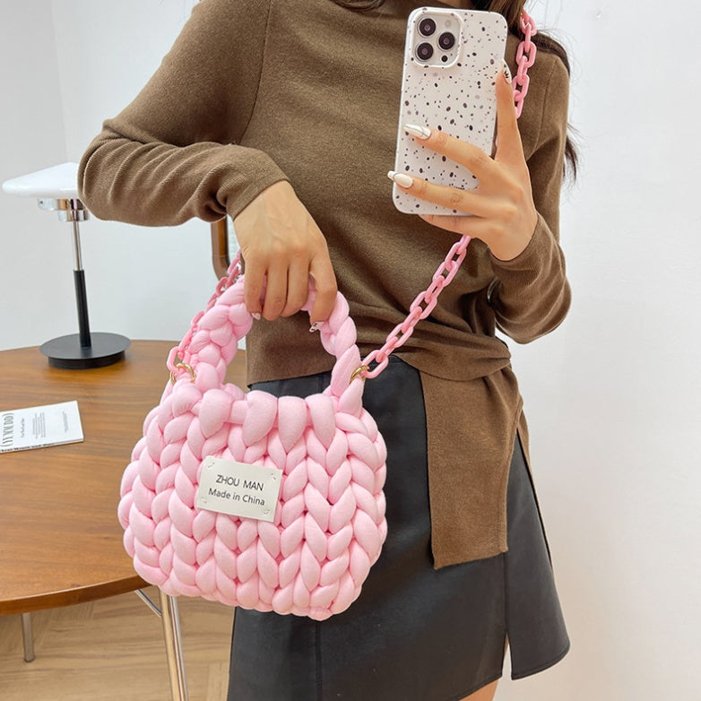 DIY Handmade Shoulder Bag Kit for Beginners – Fashion Crossbody & Handbag Craft Kit with Complete Materials and Video Tutorial