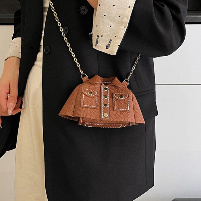 DIY PU Leather Shoulder Bag Kit for Beginners – Handmade Crossbody & Handbag Sewing Kit with Pre-Cut Materials and Video Tutorial
