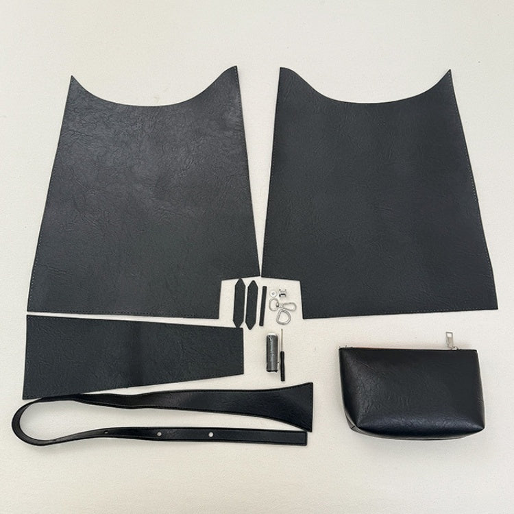 DIY PU Leather Shoulder Bag Sewing Kit for Beginners – Handmade Tote Bag Craft Set with Pre-Cut Materials & Video Tutorial