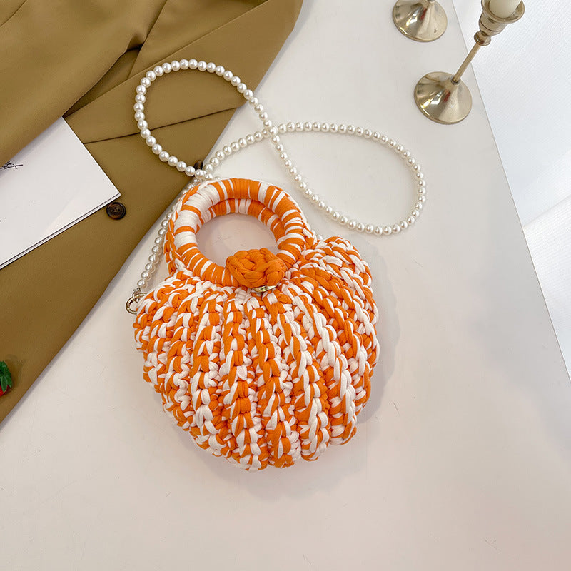 DIY Crochet Shoulder Bag Kit for Beginners – Handmade Yarn Purse Craft Kit with Video Tutorial & Complete Materials