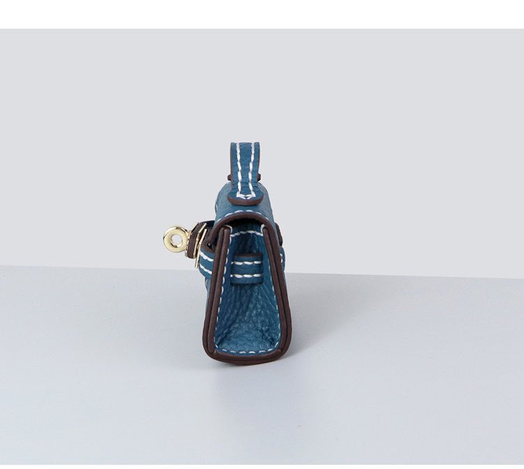 DIY Mini Leather Bag Charm Kit – Beginner Cowhide Bag Pendant & Handmade Gift