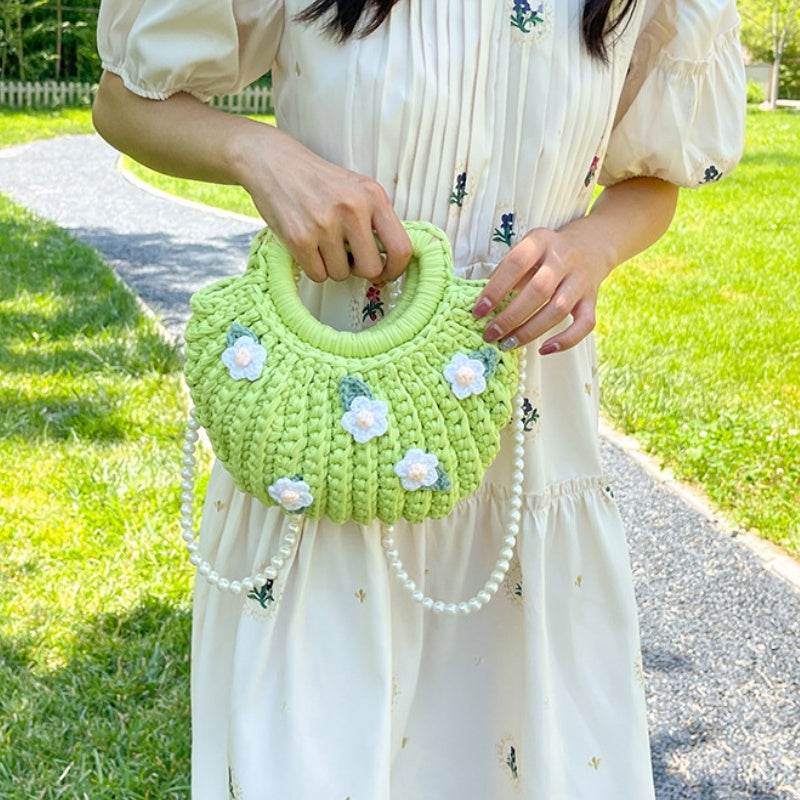 DIY Shoulder Bag Sewing Kit for Beginners – Handmade Crossbody Tote Bag Craft Kit with Video Tutorial & Pre-Cut Materials