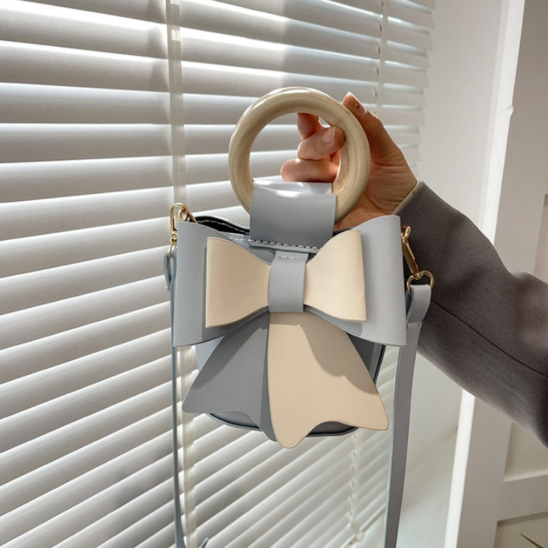 DIY PU Leather Mini Bucket Bag Kit for Beginners – Pre-Cut & Pre-Punched Shoulder Crossbody Bag with Video Tutorial