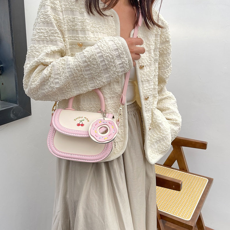 DIY PU Leather Shoulder Bag Kit for Beginners – Handmade Crossbody & Handbag Sewing Kit with Pre-Cut Materials and Video Tutorial