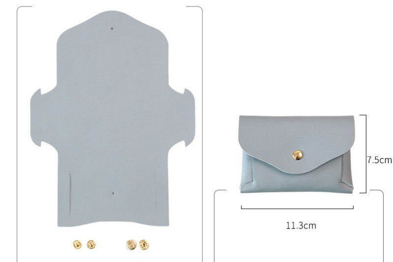 DIY Leather Card Holder Kit | Beginner Friendly Cowhide Wallet Craft Set with Video Tutorial