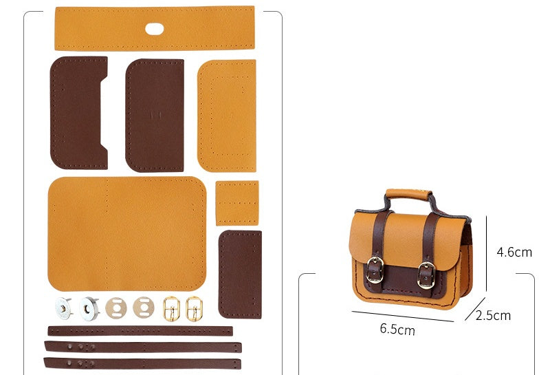 DIY Leather Earbud Case Kit | Handmade Cowhide Earphone Storage Pouch Craft Set with Video Tutoria