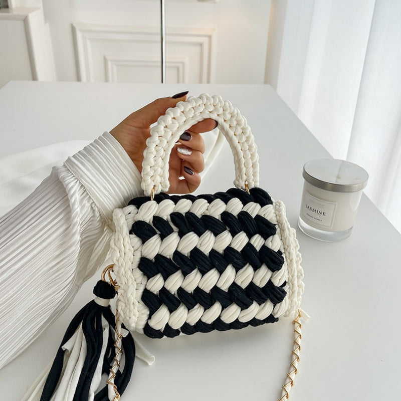 DIY Cotton Shoulder Bag Kit for Beginners | Handmade Crossbody Tote Bag Sewing Craft Set with Video Tutorial