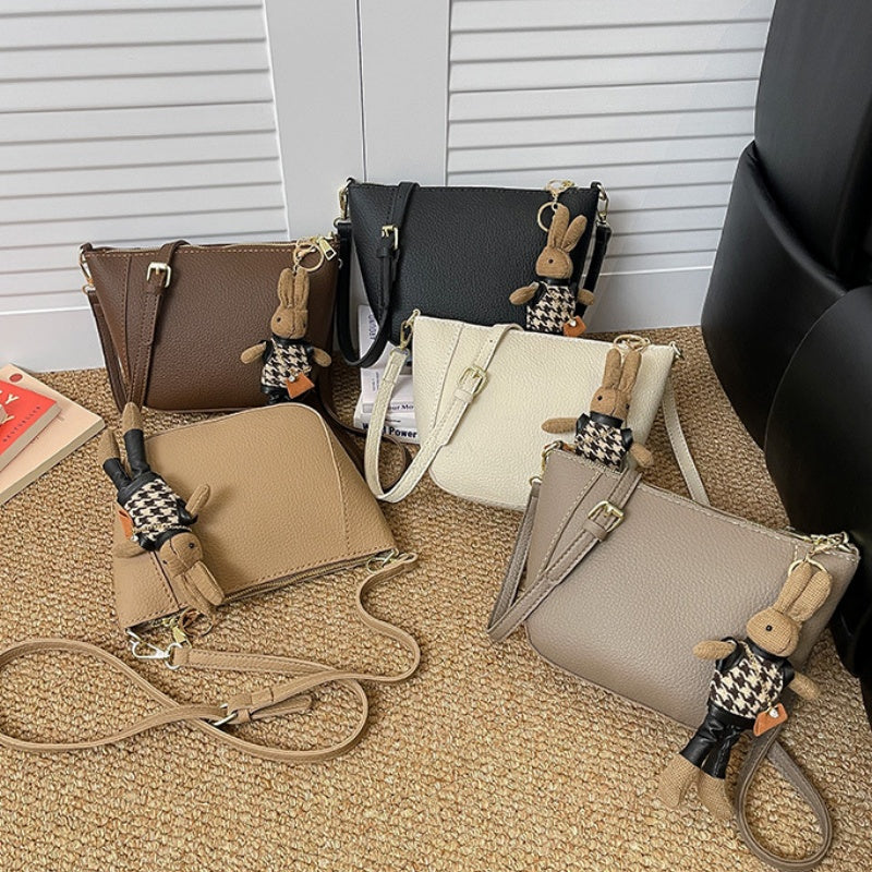 DIY PU Leather Handbag Kit for Beginners | Handmade Crossbody & Shoulder Bag Craft Set with Video Tutorial | Pre-Cut & Pre-Punched Sewing Kit