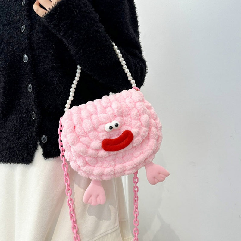 DIY Crochet Shoulder Bag Kit for Beginners – Handmade Yarn Crossbody Purse Craft Kit with Video Tutorial