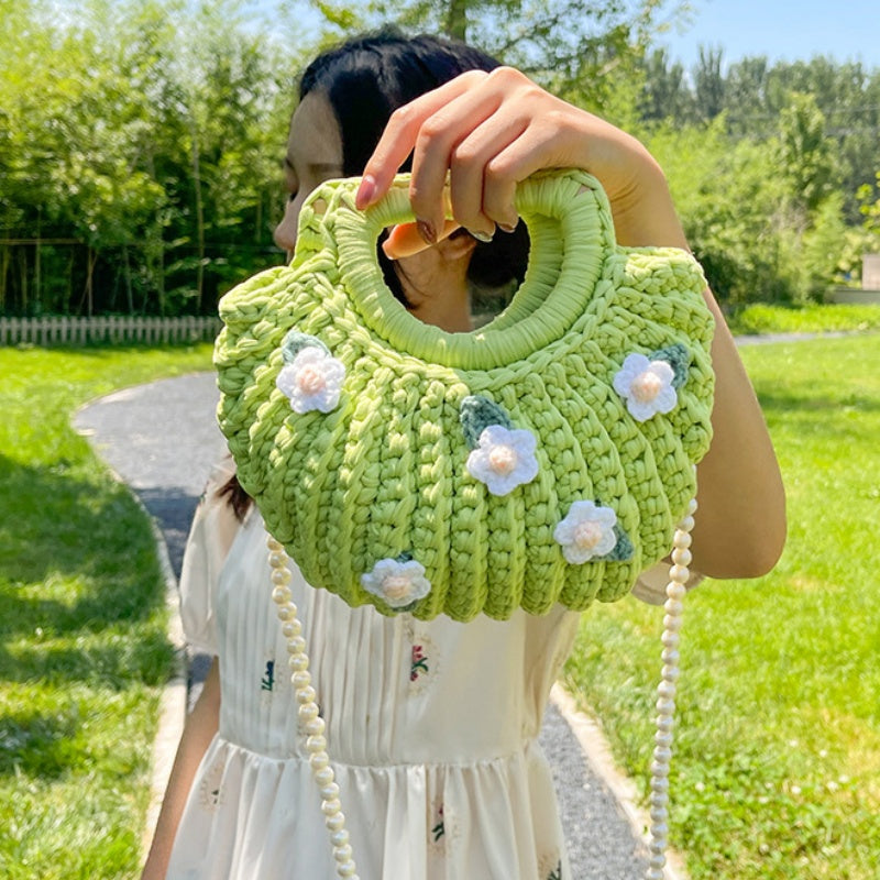 DIY Shoulder Bag Sewing Kit for Beginners – Handmade Crossbody Tote Bag Craft Kit with Video Tutorial & Pre-Cut Materials
