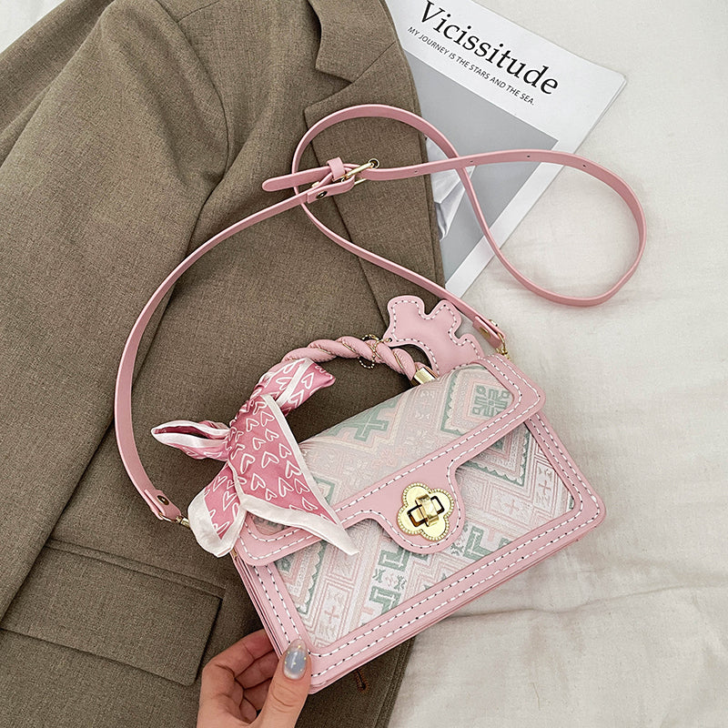 DIY PU Leather Casual Women's Bag Kit – Handmade Shoulder, Crossbody & Tote Bag Sewing Kit for Beginners with Video Tutorial