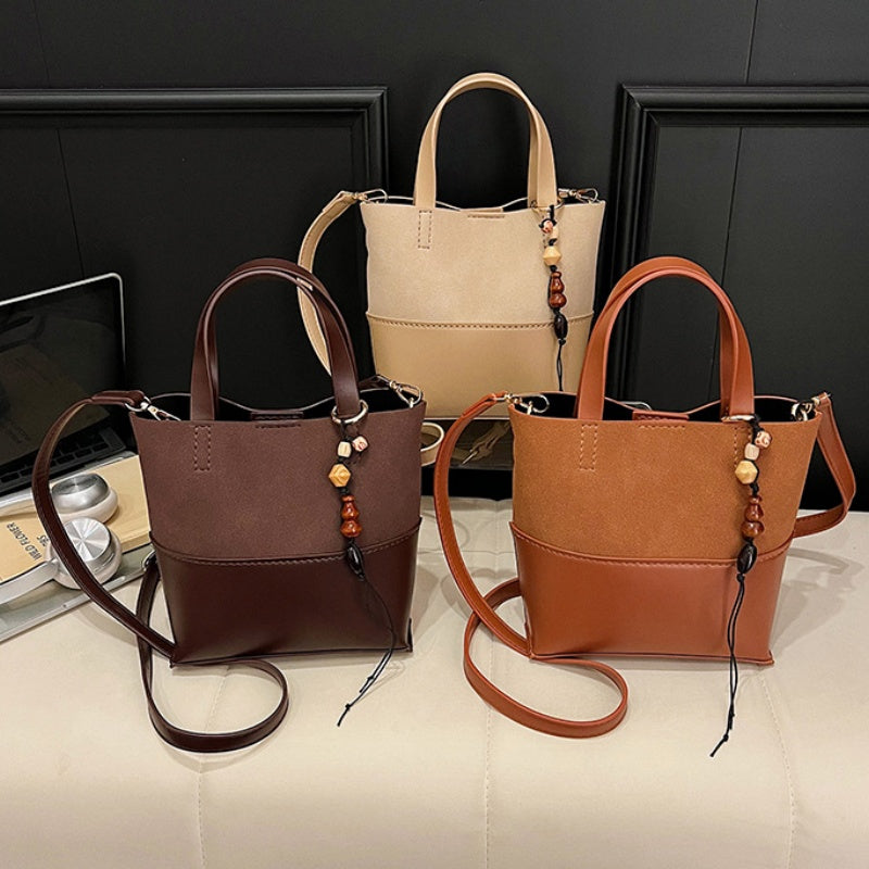 DIY Suede Shoulder Bag Kit for Beginners – Handmade Crossbody & Handbag Sewing Kit with Pre-Cut Materials and Video Tutorial