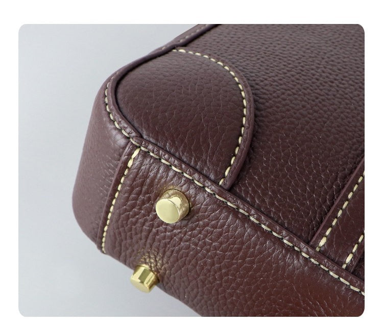 DIY Leather Laptop Briefcase Kit – Beginner Men's Cowhide Work Bag