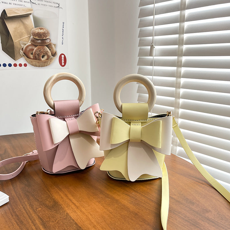 DIY PU Leather Mini Bucket Bag Kit for Beginners – Pre-Cut & Pre-Punched Shoulder Crossbody Bag with Video Tutorial