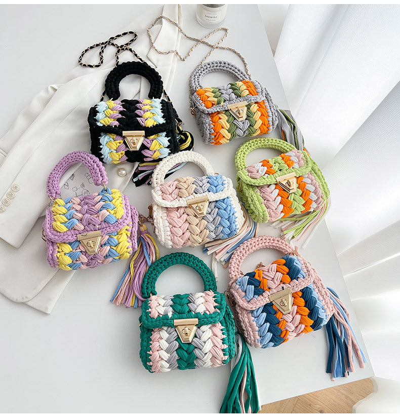 DIY Cotton Crossbody Bag Kit for Beginners | Handmade Shoulder & Tote Bag Sewing Craft Set with Video Tutorial