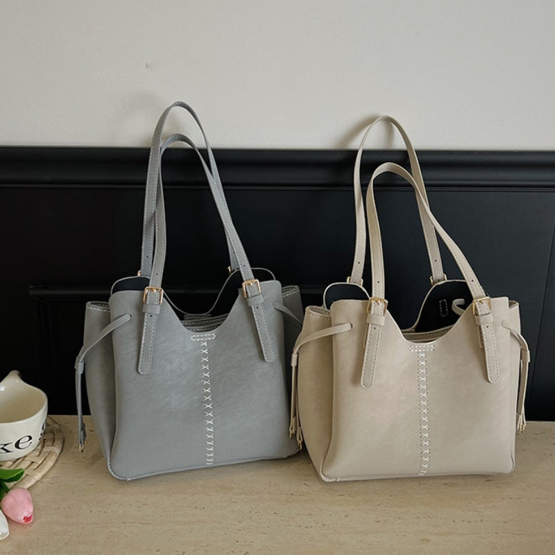 DIY PU Leather Tote Bag Kit | Beginner-Friendly Large Work Tote & Basket Bag Craft Set with Video Tutorial