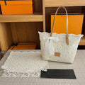 DIY Lace Basket Tote Bag Kit | Beginner-Friendly PU Leather Handbag Craft Set with Video Tutorial