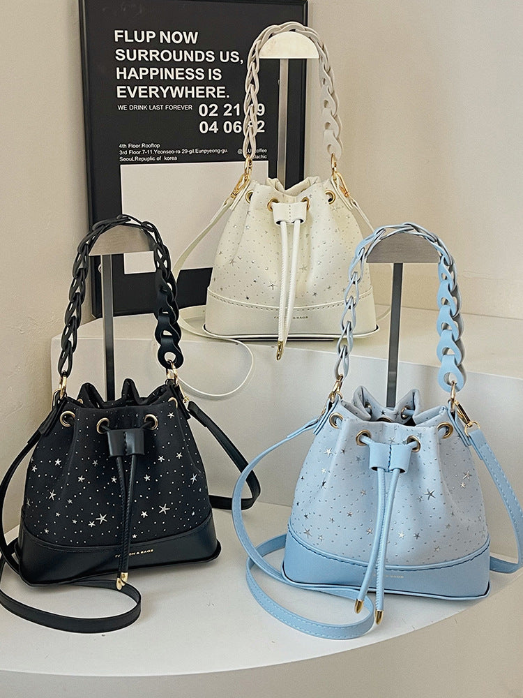DIY PU Leather Bucket Bag Kit | Beginner-Friendly Crossbody Handbag Craft Set with Video Tutorial