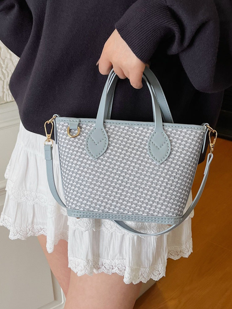 DIY PU Tote Bag Kit – Handmade Color Block Shoulder Bag Craft Set for Beginners with Video Tutorial