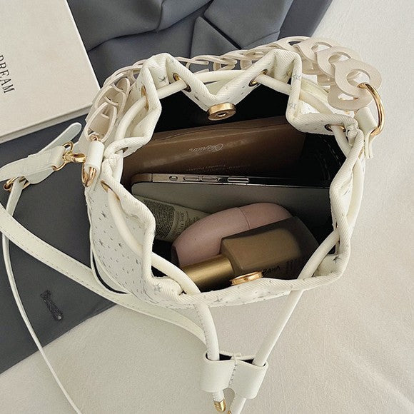 DIY PU Leather Bucket Bag Kit | Beginner-Friendly Crossbody Handbag Craft Set with Video Tutorial