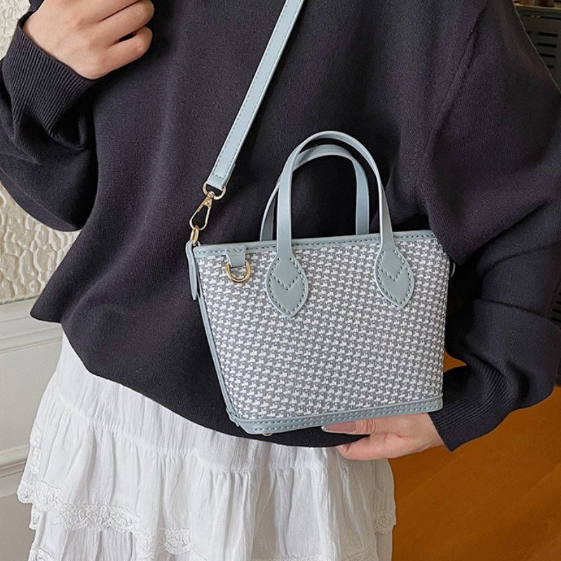DIY PU Tote Bag Kit – Handmade Color Block Shoulder Bag Craft Set for Beginners with Video Tutorial