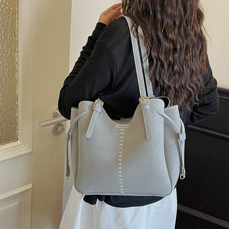 DIY PU Leather Tote Bag Kit | Beginner-Friendly Large Work Tote & Basket Bag Craft Set with Video Tutorial