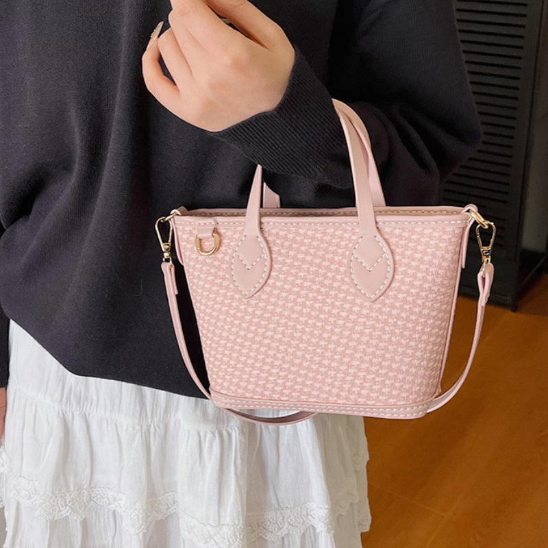 DIY PU Tote Bag Kit – Handmade Color Block Shoulder Bag Craft Set for Beginners with Video Tutorial