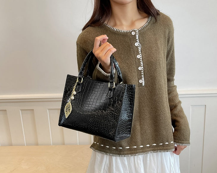 DIY PU Leather Handbag Kit | Handmade Crossbody Shoulder Tote Bag Craft Set for Beginners