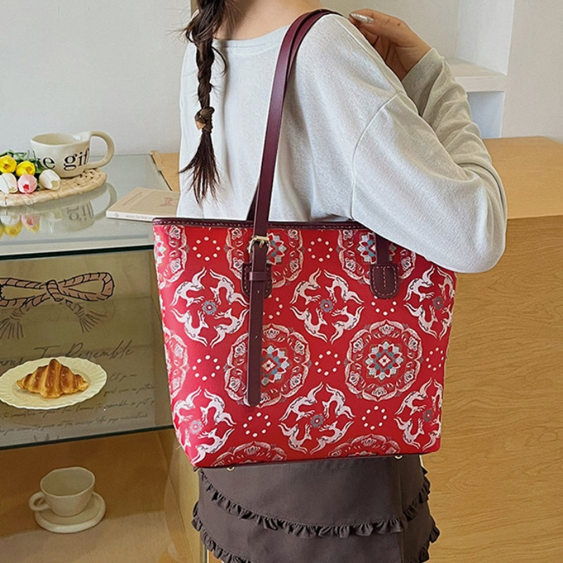 DIY PU Tote Bag Kit – Handmade Large Shoulder Handbag Craft Set for Beginners with Video Tutorial