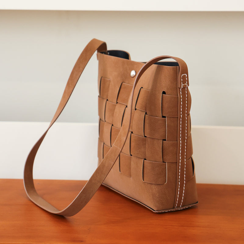 DIY PU Leather Tote Bag Kit | Beginner-Friendly Handmade Crossbody & Shoulder Bag Craft Set with Video Tutorial
