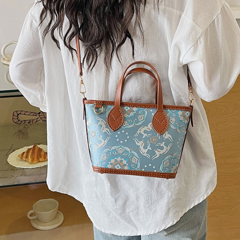 DIY PU Tote Bag Kit – Handmade Shoulder Handbag Craft Set for Beginners with Video Tutorial