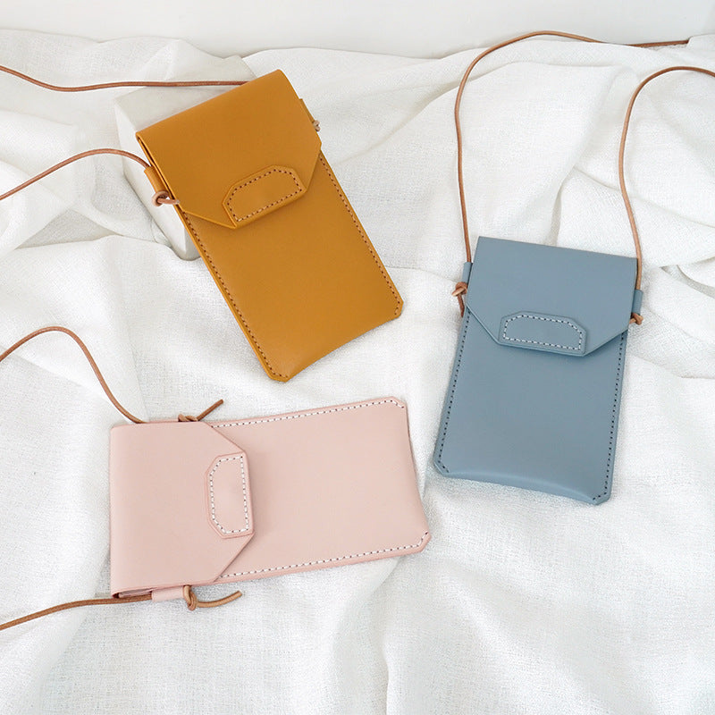 DIY Genuine Leather Phone Bag Kit – Handmade Crossbody Phone Pouch Sewing Kit for Beginners with Video Tutorial