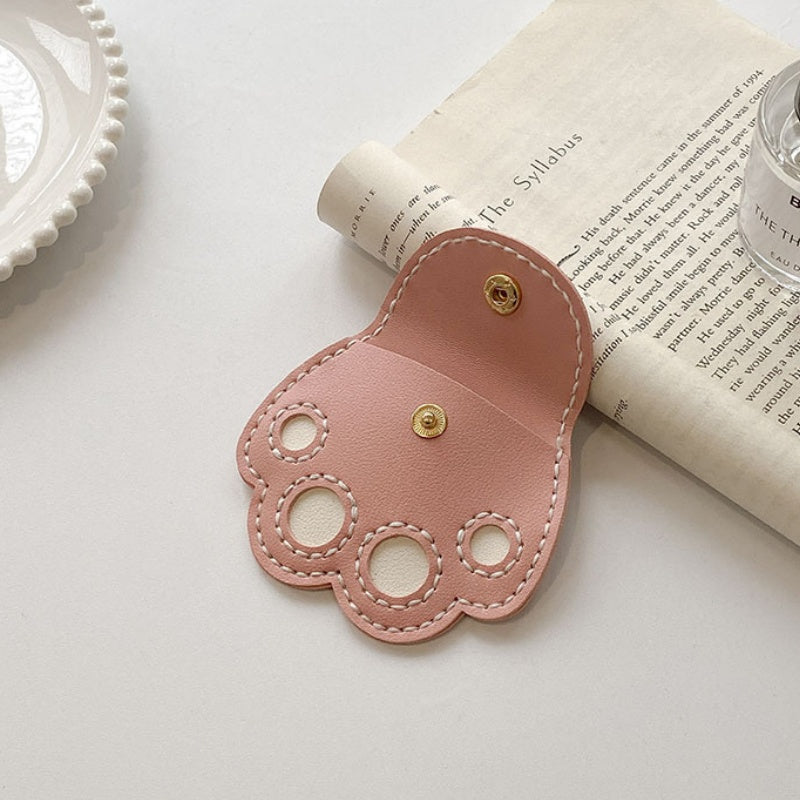 DIY Cat Paw Coin Purse Kit – Handmade PU Leather Mini Pouch & Bag Charm Craft Kit for Beginners with Video Tutorial