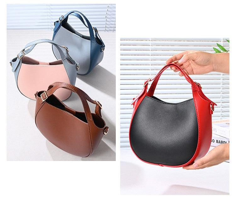 DIY Leather Bucket Bag Kit – Handmade Crossbody Shoulder Bag Craft Set for Beginners with Video Tutorial
