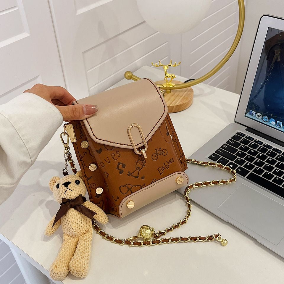 DIY PU Leather Shoulder Bag Kit for Beginners | Handmade Crossbody Purse Sewing Craft Set with Video Tutorial | DIY Fashion Bag Kit