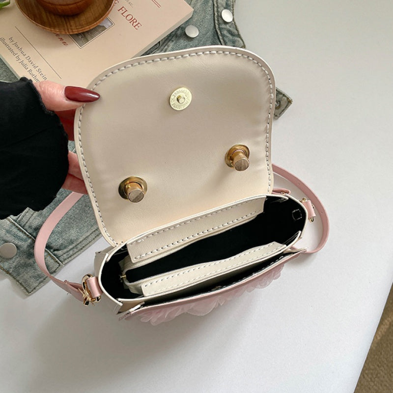 DIY PU Leather Handbag Kit for Beginners – Handmade Crossbody Shoulder Bag Sewing Kit with Pre-Cut Materials & Video Tutorial