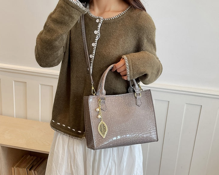 DIY PU Leather Handbag Kit | Handmade Crossbody Shoulder Tote Bag Craft Set for Beginners