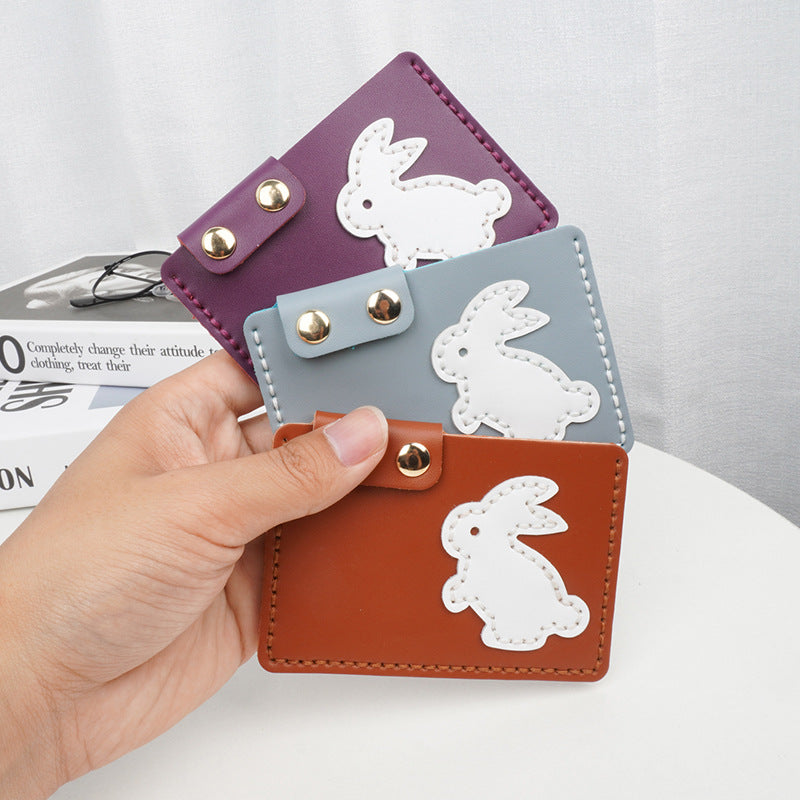 DIY Leather Bunny Wallet Kit – Handmade Colorful Leather Craft Wallet Set for Beginners